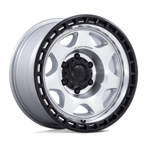 Black Rhino BR018 VOYAGER Silver Machined W/ M-black Lip 17x8.5 -10 6x114.3mm 66.1mm