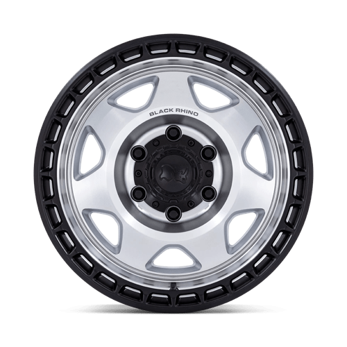 Black Rhino BR018 VOYAGER Silver Machined W/ M-black Lip 17x8.5 -10 5x127mm 71.5mm - Wheelwiz