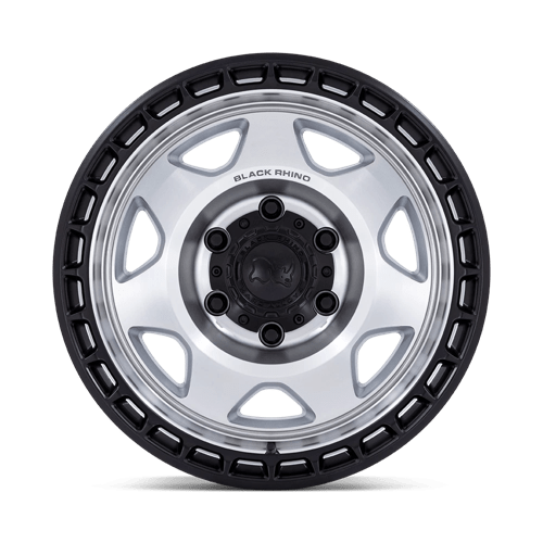 Black Rhino BR018 VOYAGER Silver Machined W/ M-black Lip 17x8.5 -10 6x120mm 66.9mm - Wheelwiz