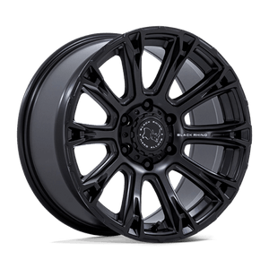 Black Rhino BR020 DIAMONDBACK Matte Black 17x9 +12 6x114.3mm 66.1mm - Wheelwiz