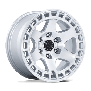 Black Rhino BR022 BAHARI Gloss Silver W/ Machined Face 17x9 +40 6x135mm 87.1mm - Wheelwiz