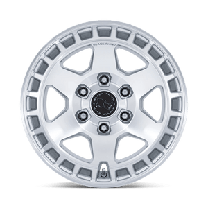 Black Rhino BR022 BAHARI Gloss Silver W/ Machined Face 17x9 +40 6x139.7mm 106.1mm