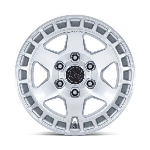 Black Rhino BR022 BAHARI Gloss Silver W/ Machined Face 18x8 +45 6x139.7mm 106.1mm - Wheelwiz