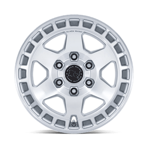 Black Rhino BR022 BAHARI Gloss Silver W/ Machined Face 17x8.5 -10 6x139.7mm 106.1mm