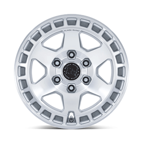 Black Rhino BR022 BAHARI Gloss Silver W/ Machined Face 17x8.5 -10 5x127mm 71.5mm - Wheelwiz