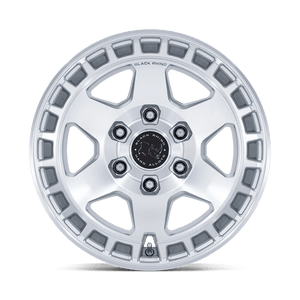 Black Rhino BR022 BAHARI Gloss Silver W/ Machined Face 17x8.5 +25 6x139.7mm 106.1mm - Wheelwiz