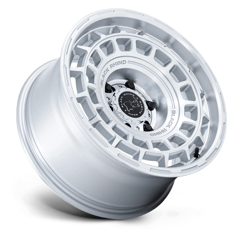 Black Rhino BR024 AWOL Silver W/ Machined Face 17x8.5 +25 5x127mm 71.5mm - Wheelwiz