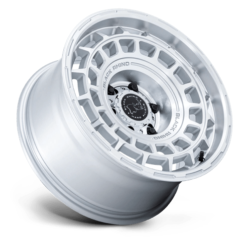 Black Rhino BR024 AWOL Silver W/ Machined Face 17x8.5 -10 6x135mm 87.1mm - Wheelwiz