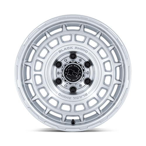 Black Rhino BR024 AWOL Silver W/ Machined Face 17x8.5 -10 6x135mm 87.1mm - Wheelwiz