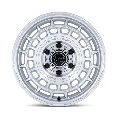 Black Rhino BR024 AWOL Silver W/ Machined Face 17x8.5 +10 6x139.7mm 106.1mm