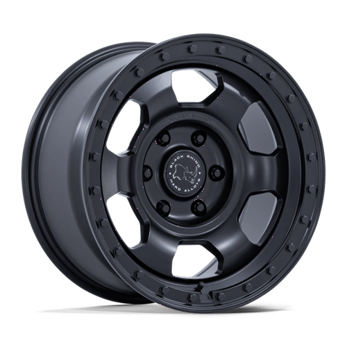 Black Rhino BR029 TROOPER Matte Black 17x8.5 -10 6x139.7mm 106.1mm - Wheelwiz