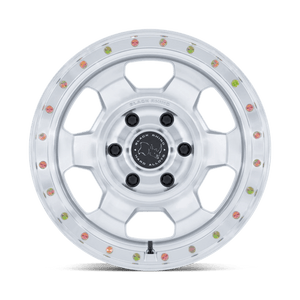 Black Rhino BR029 TROOPER Gloss Silver W/ Machined Face 17x8.5 -10 6x135mm 87.1mm - Wheelwiz
