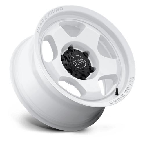 Black Rhino BR031 SOL Gloss White 17x8 +30 5x112mm 66.6mm - Wheelwiz