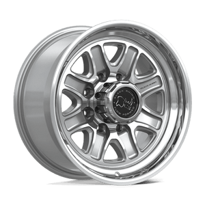 Black Rhino BR032 ECHO Gloss Silver W/ Machined Face 18x9 +12 8x170mm 125.1mm - Wheelwiz