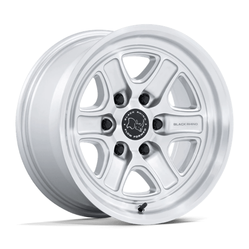 Black Rhino BR032 ECHO Gloss Silver W/ Machined Face 17x8.5 0 6x139.7mm 106.1mm