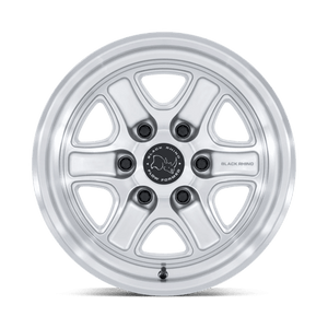 Black Rhino BR032 ECHO Gloss Silver W/ Machined Face 17x8.5 +25 6x135mm 87.1mm