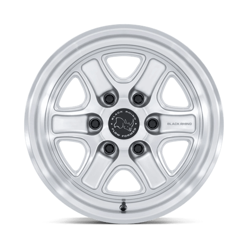 Black Rhino BR032 ECHO Gloss Silver W/ Machined Face 18x9 +12 6x139.7mm 106.1mm - Wheelwiz