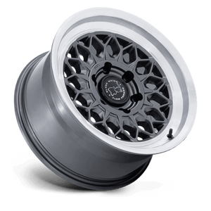 Black Rhino BR034 GRAZ Gloss Gunmetal W/ Machined Lip 17x8.5 +25 6x139.7mm 106.1mm - Wheelwiz