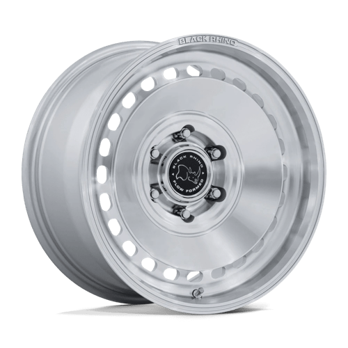 Black Rhino BR036 BASIN Gloss Silver W/ Machined Face 17x8 +32 6x130mm 84.1mm