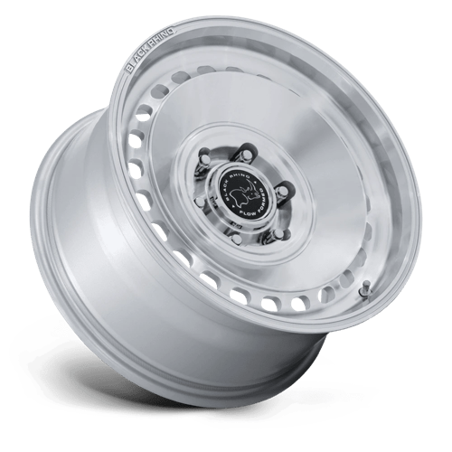 Black Rhino BR036 BASIN Gloss Silver W/ Machined Face 17x8 +32 6x130mm 84.1mm - Wheelwiz