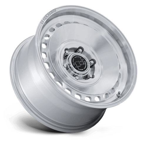 Black Rhino BR036 BASIN Gloss Silver W/ Machined Face 17x8 +32 6x130mm 84.1mm