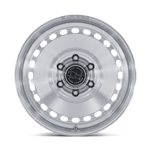 Black Rhino BR036 BASIN Gloss Silver W/ Machined Face 17x8 +32 6x130mm 84.1mm