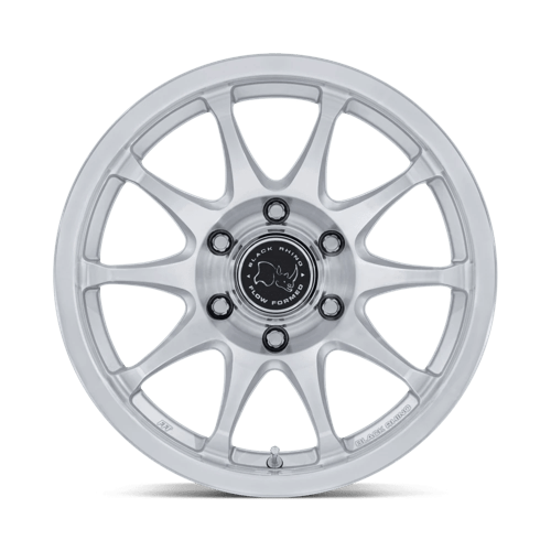 Black Rhino BR038 RONIN Gloss Silver W/ Machined Face 17x8.5 +25 6x135mm 87.1mm