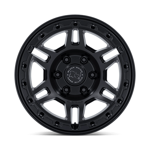 Black Rhino BR039 VANGUARD Matte Black 17x8.5 +25 6x130mm 84.1mm - Wheelwiz