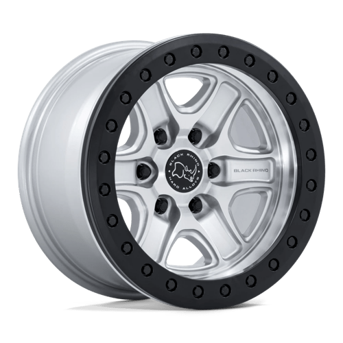 Black Rhino BR200 ECHO TRAIL LOCK BEADLOCK Hyper Silver W/ Machined Face 18x9 +12 6x139.7mm 106.1mm - Wheelwiz