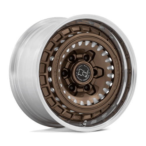 Black Rhino BR601 BASTION Gloss Bronze Milled W/ Polishe 17x8.5 +25 6x139.7mm 106.1mm - Wheelwiz