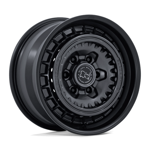 Black Rhino BR601 BASTION Gun Black W/ Matte Black Lip 17x8.5 +25 6x139.7mm 106.1mm - Wheelwiz