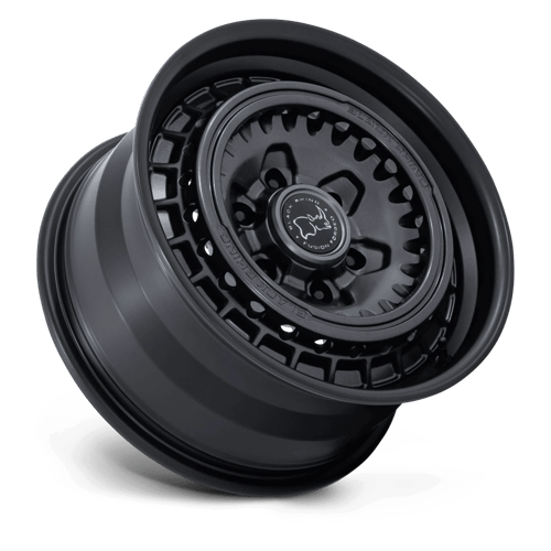 Black Rhino BR601 BASTION Gun Black W/ Matte Black Lip 17x8.5 +25 6x139.7mm 106.1mm - Wheelwiz