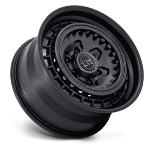 Black Rhino BR601 BASTION Gun Black W/ Matte Black Lip 17x8.5 +25 6x139.7mm 106.1mm - Wheelwiz