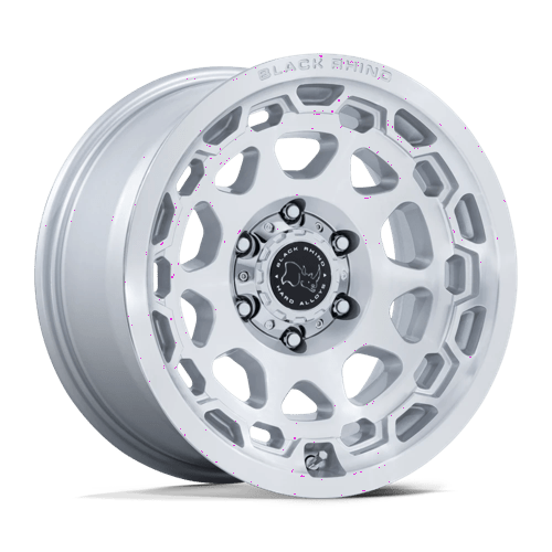 Black Rhino BR026 CONGO Gloss Silver W/ Machined Face 17x8.5 +35 5x114.3mm 72.6mm - Wheelwiz
