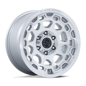 Black Rhino BR026 CONGO Gloss Silver W/ Machined Face 17x8.5 0 5x127mm 71.5mm