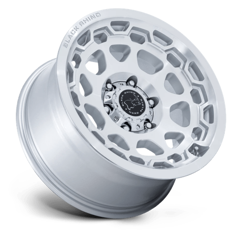 Black Rhino BR026 CONGO Gloss Silver W/ Machined Face 17x8.5 0 5x127mm 71.5mm - Wheelwiz