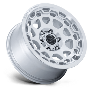 Black Rhino BR026 CONGO Gloss Silver W/ Machined Face 17x8.5 +25 5x114.3mm 72.6mm - Wheelwiz
