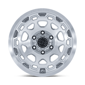 Black Rhino BR026 CONGO Gloss Silver W/ Machined Face 17x8.5 +25 5x114.3mm 72.6mm