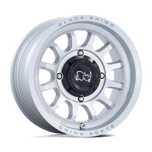 Black Rhino RAPID UTV Hyper Silver W/ Machined Face 15x7 +10 4x156mm 115.1mm