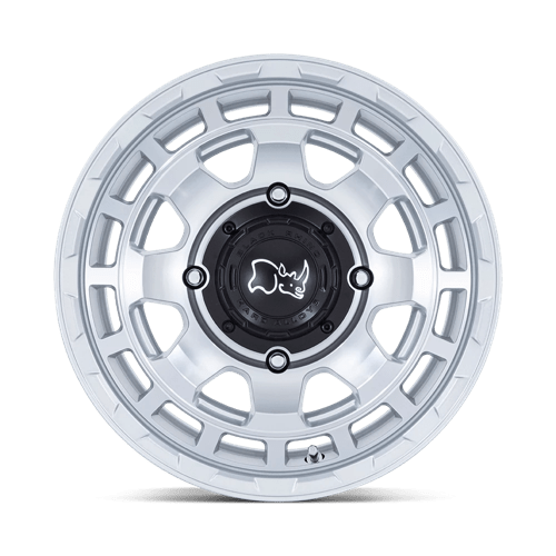 Black Rhino CHAMBER UTV Hyper Silver W/ Machined Face 15x7 +10 4x110mm 86mm - Wheelwiz