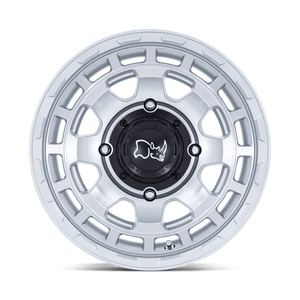 Black Rhino CHAMBER UTV Hyper Silver W/ Machined Face 14x7 +10 4x110mm 86mm