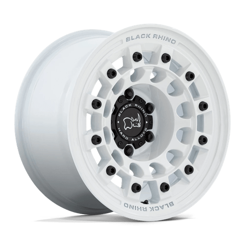 Black Rhino FUJI Gloss White 17x8 +38 5x127mm 71.5mm - Wheelwiz