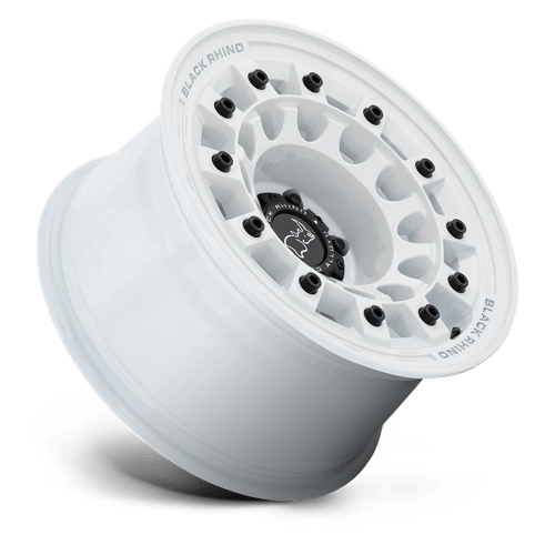 Black Rhino FUJI Gloss White 17x8 +20 6x139.7mm 106.1mm - Wheelwiz
