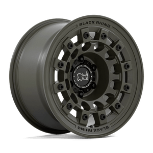 Black Rhino FUJI Olive Drab Green 17x8 +38 5x127mm 71.5mm - Wheelwiz