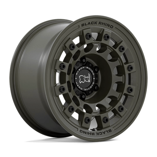 Black Rhino FUJI Olive Drab Green 17x8 +38 6x139.7mm 106.1mm - Wheelwiz