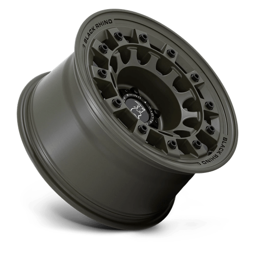 Black Rhino FUJI Olive Drab Green 17x8 +38 6x139.7mm 106.1mm - Wheelwiz