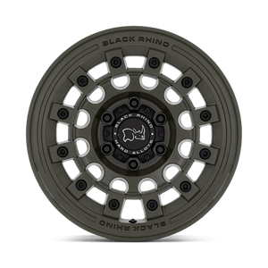 Black Rhino FUJI Olive Drab Green 17x8 +38 6x139.7mm 106.1mm - Wheelwiz
