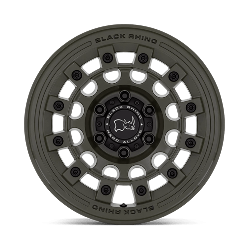 Black Rhino FUJI Olive Drab Green 17x8 +20 5x114.3mm 72.6mm - Wheelwiz