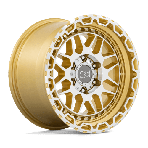 Black Rhino HOLCOMB Gloss Gold With Mirror Cut Face 18x9.5 +12 6x139.7mm 112.1mm - WheelWiz