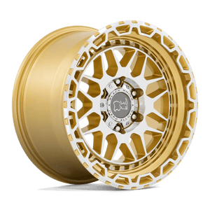 Black Rhino HOLCOMB Gloss Gold With Mirror Cut Face 17x9.5 -12 5x127mm 71.5mm - WheelWiz